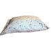 Pillow case size 20" x 30" with standard sized pillow inside. Fabric pictured may not be the fabric for this listing. 